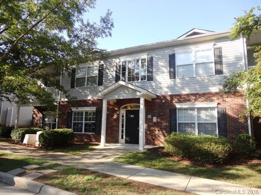 MOVE-IN READY & 1st floor condo in downtown Cornelius! New carpet & paint throughout. Floor plan has large Great Room with fireplace, open Kitchen with Dining area, Laundry Room with Washer/Dryer, spacious Master Bedroom with two sink vanity & garden tub. 2 Bedrooms each with vinyl plank flooring share a 2nd Full Bath. Enjoy the Covered Porch, Patio & walk to the community Pool & Playground. No Smoking & No Pets allowed. Tenant responsible for all utilities except water/sewer which is included.