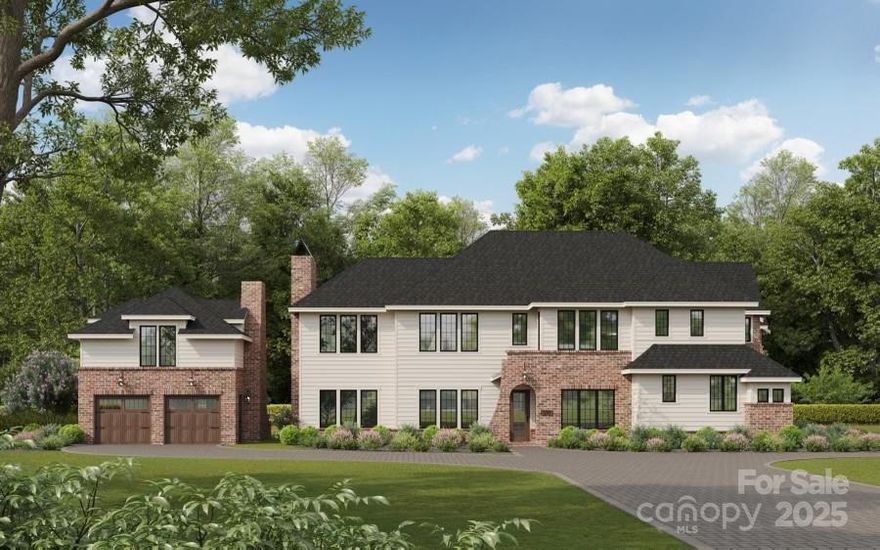 Introducing Sedgefield's newest luxury duet. This stunning property boasts 4 bedrooms and 4.5 bathrooms, along with an additional studio featuring a full bathroom and kitchenette above the detached two car garage. The open floor plan is designed to meet the needs of modern living, offering multiple functional living spaces. The home includes a spacious kitchen, a scullery, and two kitchenettes. The main floor has a primary suite with a spa-like bathroom and his/hers closets, while a secondary primary suite is located on the second floor. Situated in a premier, fully developed Sedgefield location, this home is just minutes away from the vibrant offerings of Southend and SouthPark but has all of the highly sought after Sedgefield neighborhood charm.