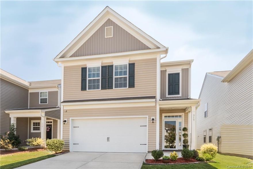 Move in condition Great Room with wood floors kitchen dining area with wood floors  fireplace with gas logs granite counter tops in kitchen  granite counter tops in bathrooms with tile floors  separate tub with frameless shower  private rear   patio professionally landscaped  privacy fence finished garage 4 bedrooms 2.5 baths built in 2014