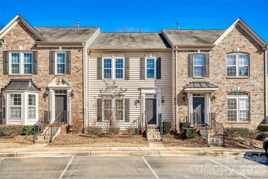 Fabulous two-story with fully finished basement townhome in Park South Station! This unique, large floor plan does not come up often in the complex. Main floor provides seamless living with open kitchen to living and dining with walk out porch. Upstairs you will find the primary suite as well as a secondary bedroom with en-suite bathroom - both with with vast walk in closets. The basement level features a guest bedroom and full bathroom with a huge secondary living space complete with built in wet-bar. Park South Station community provides endless amenities including a club house, fitness center, pool, playground, dog park and much more! Fantastic central Charlotte location.