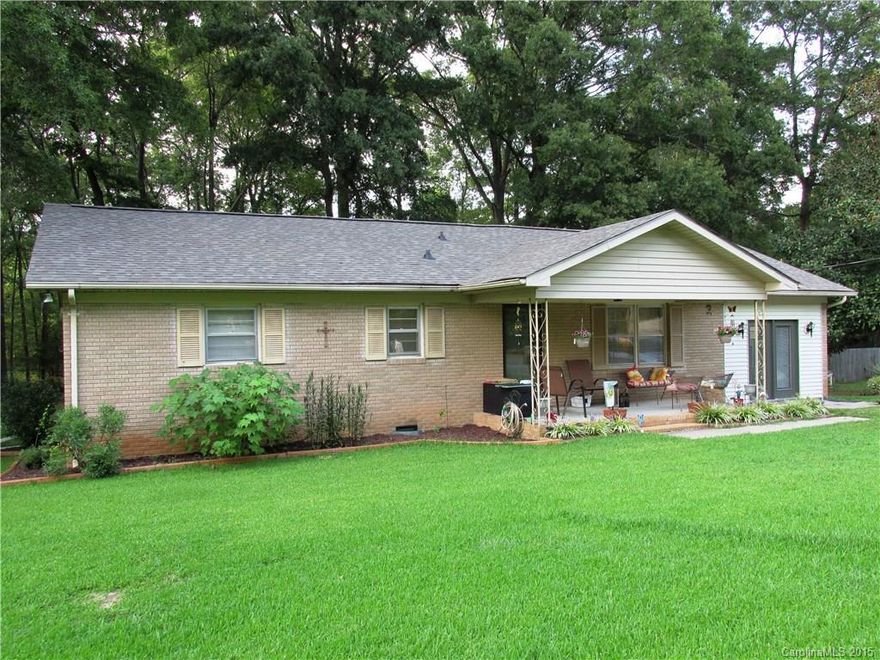 Nice 3 bedroom/2 bath ranch in Indian Trail, Great investment  or home for  first time home buyer. Large lot with deck overlooking private backyard.