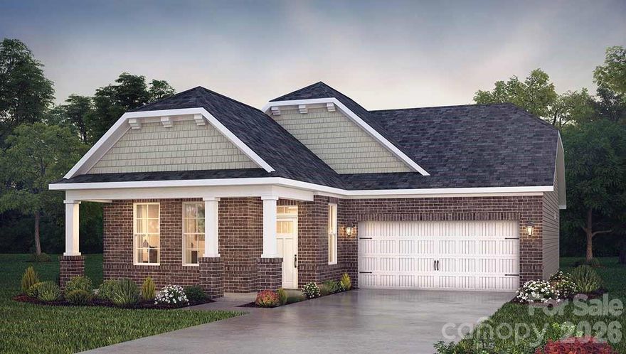 Come see 3236 Oberon Street located in York, South Carolina! 

The NEW Aspen floorplan features a split BR Plan with 2 Bedrooms up front sharing a Full bath & Primary BR with full bath and oversized shower! Stylish White kitchen cabinets compliment the quartz counter tops. Stainless steel Gas range, microwave and dishwasher are included. The Aspen is a ranch home featuring 1 level living at it best. Home features a large Front porch and covered rear porch as well! Home Is Connected Includes programmable thermostat, Z-Wave door lock and wireless light switch, touchscreen control device, automation platform, video doorbell, and Amazon Echo pop! All home features are subject to change without notice. Community will include a pool, playground & Clubhouse in the main common area & pickleball courts. Photos are representative and do not include all features.