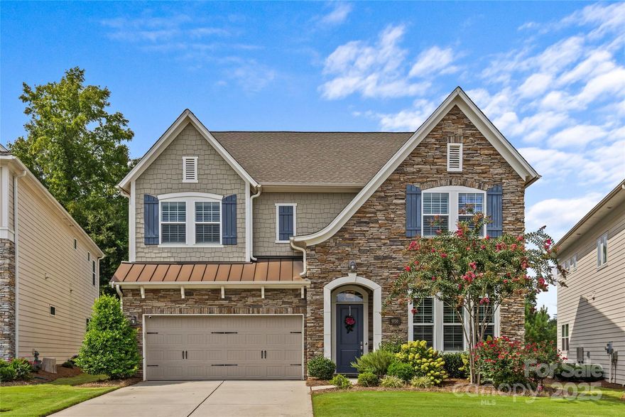 WELCOME TO BALLANTYNE! This stunning four bedroom home offers a thoughtfully designed open floor plan with high-end upgrades throughout. The chef’s kitchen seamlessly flows into the living and dining areas. Living area opens up to a large deck overlooking the backyard. The main level features an impressive primary suite with a spacious walk-in closet. Laundry room, half bath, and flex space also on the main level. Upstairs, you’ll find three additional bedrooms with en-suite bathrooms, along with a large bonus room. This stunning home combines style, comfort, and convenience in one of Charlotte’s most sought-after neighborhoods.