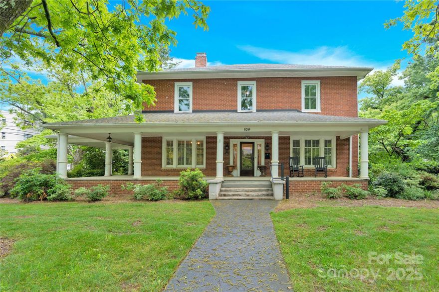 Beautiful property located steps from downtown Mooresville. The property is zoned DE (Downtown Extension) which offers both residential and commercial uses. The wooded lot boasts a brand new cement front porch, a side deck and patio with solid full brick exterior. This is a prime opportunity to own your own office space and is ideal as a law office as it is located across from the courthouse. As a commercial space, the building can support 8 private offices with a kitchen and 3 bathrooms. Seller added ramp access to the front porch in 2024. Alternatively, it could be a glorious family home. Second floor office could be converted into an additional bedroom. Kitchen has in-heating floor with full appliances. Second floor contains 3 bedrooms, bath and study. Primary bedroom on first floor with private entrance and ensuite bath. Property is being so "as-is", no known issues. Property also listed for sale as a commercial property, MLS# 4260132