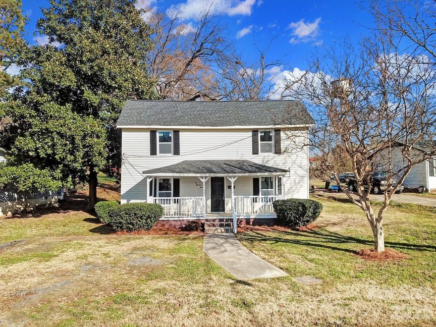 Welcome home to this charming three-bedroom residence offering a comfortable and functional layout with one bedroom on the main level and two additional bedrooms upstairs. Freshly updated throughout, the home features new flooring, fresh paint, and several thoughtful upgrades including some new plumbing, new fixtures, a new sink disposal, and a new water heater.

The main level provides a welcoming flow with a cozy living room, a bright kitchen, and a dedicated dining room perfect for gatherings. A spacious mud room adds everyday convenience with laundry hookups and direct access to the backyard.

Enjoy relaxing on the covered front porch, ideal for morning coffee or evening unwinding. Additional highlights include central heat and air for year-round comfort and easy access to I-85, making commuting a breeze.

Home is currently tenant occupied.  DO NOT DISTURB TENANT.