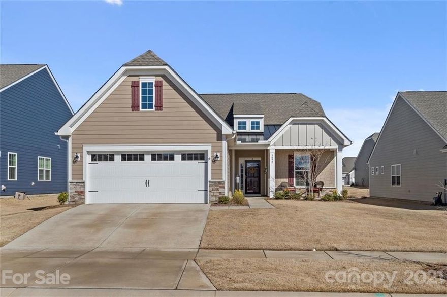 Simply stunning home in Treetops.  This home offers 2 bedrooms, 2 bathrooms plus office with french doors & screened in porch.   Relax on the large front covered porch!  The storm door allows ample light into the foyer.  Once inside you get a glimpse of the large dining area in the kitchen, that is lovely and bright.  The gourmet kitchen has shaker style white cabinets with pull out drawers, tile backsplash, quartz counters, oversized sink, under cabinet lighting, double wall oven and gas cooktop.  The kitchen opens to the living room, with breakfast bar.   Living room features fireplace, overlooks the screened in porch, and oversized paver patio.  French doors lead to the office, which could be a bedroom.  The master bedroom features trey ceiling with ceiling fan, massive walk in closet, and oversized shower with grab bar, dual sinks in the vanity.  All lighting has been upgraded, ceiling fans with light in living room and bedrooms.  No carpet--all upgraded vinyl plank floors!