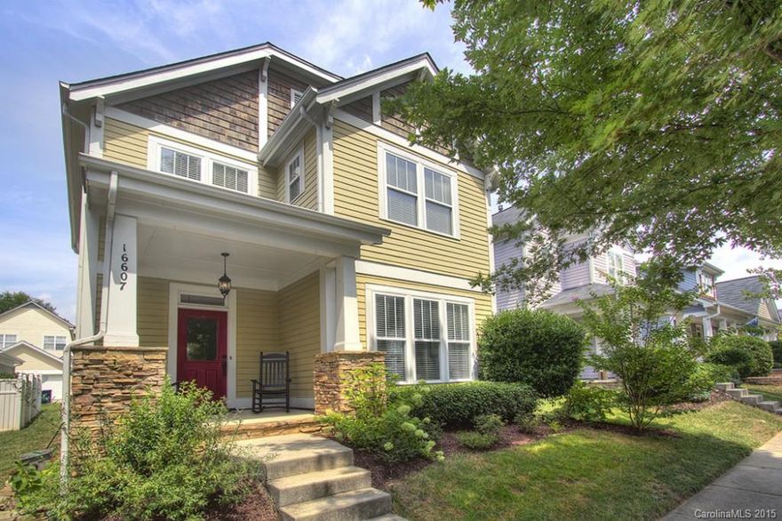 Beautiful FOUR bedroom Charleston style home in Monteith Park with exquisite stone work. Spacious living room and entertaining areas with hardwoods throughout downstairs, such tasteful updates & colors! Master bedroom on the main floor; white cabinetry and new SS appliances. Enjoy your rocking chair front porch in this highly desired neighborhood! Monteith Park is minutes from I-77, Birkdale Village, Lake Norman, Presbyterian Hospital and 25 minutes from Uptown Charlotte!