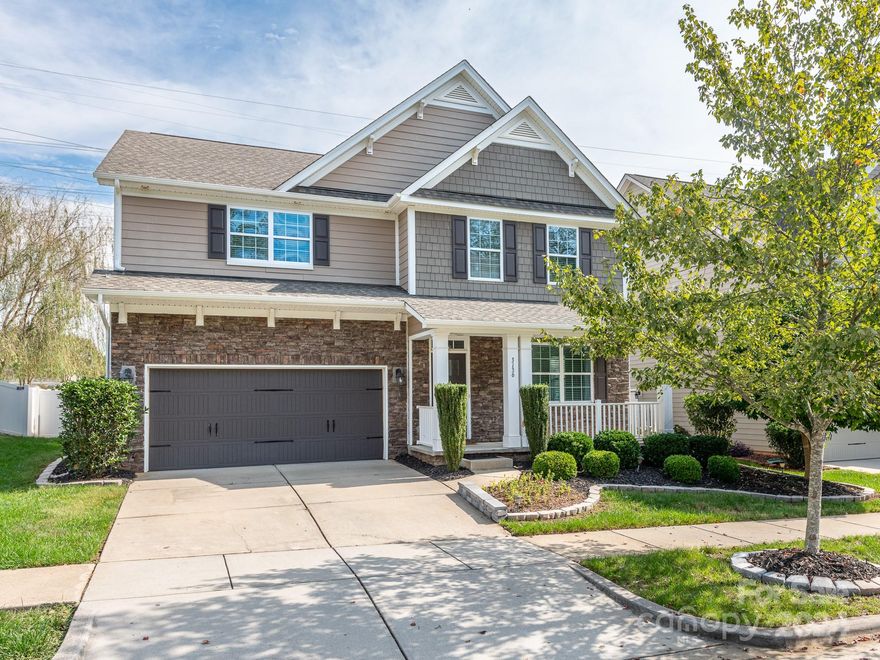 Showings start Sun 10/6 on this move-in ready home with 5 bedrooms & 4 baths in desirable Kellswater Bridge. Fresh paint & upgraded trim throughout, including a coffered ceiling & wainscoting in the dining room. Inviting kitchen w/granite counters & stainless appliances is open to a spacious great room for ease of entertaining. Main floor guest bedroom & full bath. Amazing 2nd floor primary suite with a sitting area, huge walk-in closet, garden tub & shower. A Jack & Jill bath connects 2 of the upstairs bedrooms, and the 4th upstairs bedroom has its own bath just outside in the hall. Convenient upstairs laundry. Beautiful landscaping & hardscaping, oversized patio & fenced backyard. Kellswater's resort-style neighborhood amenities include: clubhouse w/fitness center, zero entry pool w/waterslide & lap pool, playground, tennis, pickleball, basketball & sand volleyball courts. Great Cab Co schools; convenient to shopping, dining & I-85.