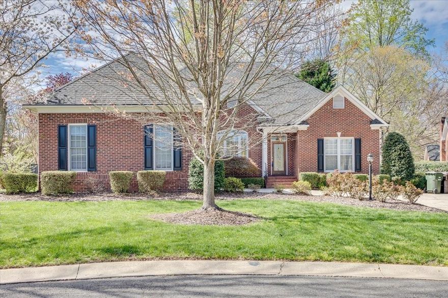 This stunning full brick ranch-style home offers the perfect combination of comfort and convenience. Featuring a split floor plan with 3 bedrooms and 2.5 bath, this home offers ample space for families and those looking to entertain guest. Attention to detail does not go unnoticed in this home which includes a variety of soaring ceilings and high end finishes.  The family and great rooms provide plenty of room for relaxing with loved ones, while the kitchen with a breakfast area is the perfect spot to enjoy a quick meal or a cup of coffee in the morning. Step outside onto the screened-in porch and large deck with a covered grilling area, perfect for entertaining guest or enjoying a quiet peaceful afternoon. The hot tub remains for those looking to unwind after a long day. The location of this home is ideal, with doctor offices, shopping, and dining just a hop, skip, and jump away. Commuting is a breeze, as the home is located just minutes from I77.