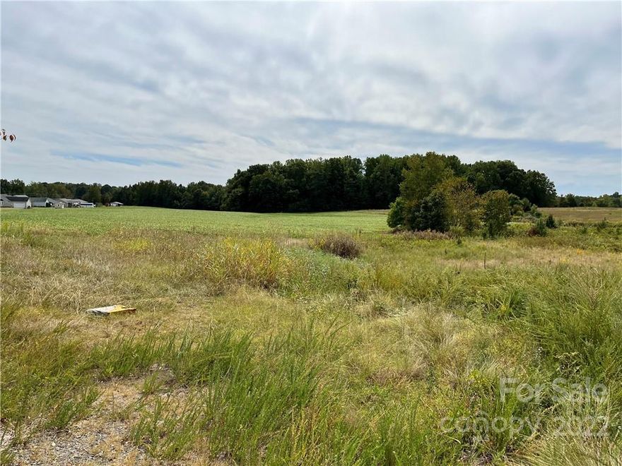 16 Acres with road frontage on Palmer Rd and Sides Rd.  Almost all cleared.  Property has many possibilities but would be great for Single Family homes.  East Rowan School District.  Currently zoned for AGR/HORTIC/FOREST.  Contact Town of Rockwell ETJ on Wednesday from 8 am to 12 pm.  The zoning administrator is Shelley Williamson 704-279-2180 to determine property uses.  City water and sewer nearby.  Copy of Survey in Photos. soybeans are currently being farmed on the property until the end of this growing season.