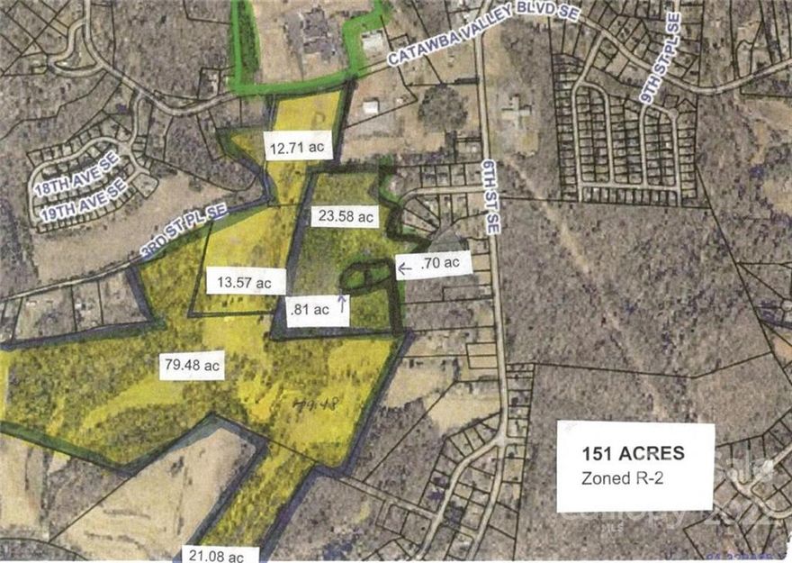 Investors take notice! Excellent opportunity to own 151 acres with endless development options. Property was rezoned to R-2 & can be & annexed. Residential & mixed-use are just some of your options. Close proximity to Grandview Middle School, fire department, shopping and major highways.