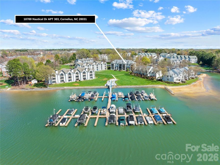 Experience the best of the Lake Norman lifestyle in this stunning, waterfront top-floor penthouse. Recently updated throughout, this residence features a grand great room with soaring ceilings, a gas fireplace, hardwood floors and a granite-topped wet bar overlooking the marina. The gourmet kitchen is a standout, boasting 42" white cabinetry, granite countertops, stainless steel appliances, and a modern updraft hood over the gas cooktop. The primary suite is a true sanctuary with direct deck access, private lake views, and a luxurious, updated ensuite bath. Two additional bedrooms provide ample space for guests. Step outside through double sliding doors to an oversized deck—thoughtfully designed with both sun and shade—offering the perfect spot for lakeside relaxation.
This home is move-in ready with key updates, including the HVAC system and a Rinnai tankless water heater installed in 2017. For added value, all three flat-screen TVs are included with the sale.
Resort-Style Amenities & Prime Location:
Enjoy exclusive community access to a private marina, beach, pool, tennis courts, clubhouse, and gym. Ideally located, you can walk or bike to Robbins Park, the Mecklenburg County Greenway, and the vibrant shops and dining at Birkdale Village. Just steps away, enjoy waterfront dining at the Lake House Wine Bar & Grill or explore boating memberships at the adjacent Kings Point Marina (Carefree and Freedom Boat clubs just minutes away). Choice Home Warranty included