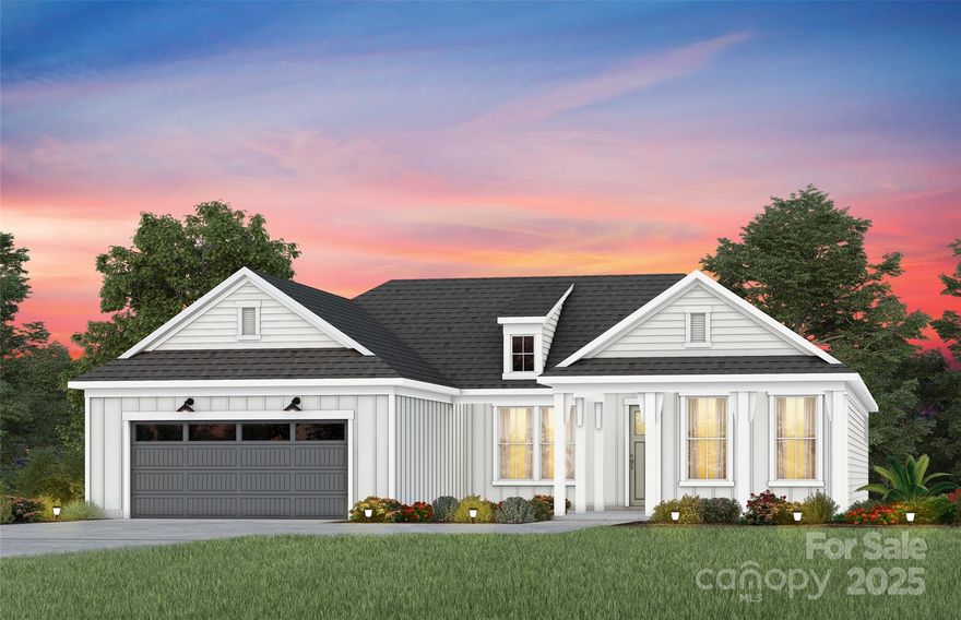 Welcome to Carolina Riverside, the premier 55+ active-adult community in the Charlotte area!
Ideally situated near charming downtown Belmont, Charlotte-Douglas International Airport, the Catawba River, Lake Wylie, top-rated hospitals, grocery stores, golf courses, and more, this community offers both convenience and luxury. Residents enjoy HOA-included lawn maintenance, high-speed Internet and TV, a full-time lifestyle director, and an array of resort-style amenities—including a 19,000-square-foot clubhouse, indoor and outdoor pools, pickleball courts, scenic walking trails, and more.

Spacious Stellar home features an open-concept kitchen and living area, ample flex room, covered patio, and an extended garage with golf cart garage. High-end finishes include a gourmet kitchen, spa-like shower in the Owner's, EVP flooring, full-yard irrigation, and energy-efficient features.