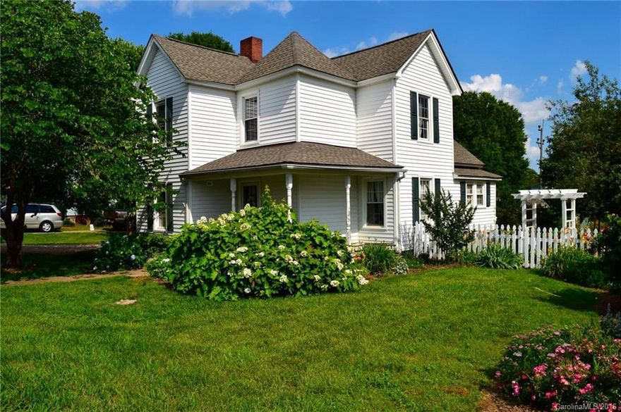 Convenient location close to downtown China Grove and within walking distance to local restaurants and stores.  Hardwood floors just refinished. New cabinets and sink in the kitchen. Brand new front porch. Tankless electric hot water heater  approx. 1 yr. old. Roof only 3 yrs old. Range can be gas or electric. 
Beautiful landscaped yard. Fenced in back yard with garden area.