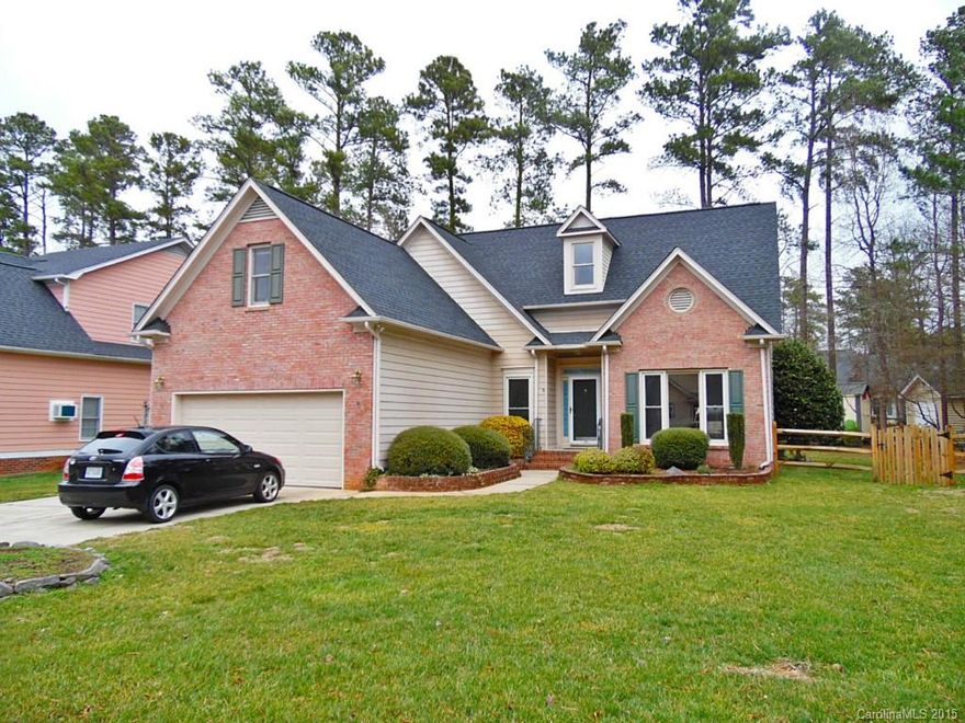 Fantastic floor plan in this spacious corner lot home located in desirable Brandyhill!  Master on main, vaulted family room with cozy fireplace, formal dining plus breakfast, kitchen with granite countertops and ceramic tile, large 4th bedroom/bonus, and lots of walk-in attic storage!  Large level backyard is fenced with deck and 2 wired storage buildings.  Newer roof (July 2013), Rinnai tankless water heater, hardwoods, and more!  Ideal convenient location!