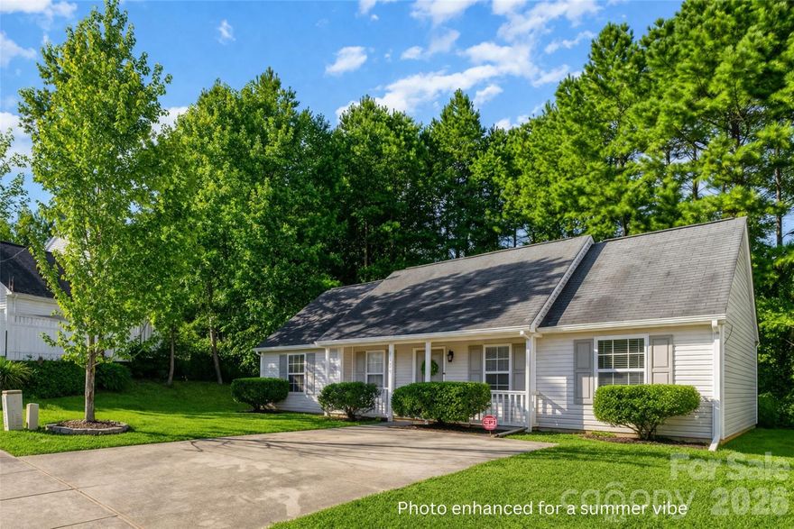 Welcome to this beautifully maintained ranch-style home nestled in the highly desirable Steele Creek area! This move-in ready gem offers 3 bedrooms and 2 full bathrooms, blending comfort, modern updates, and an unbeatable location.
From the moment you arrive, you’ll be greeted by the home’s inviting curb appeal, featuring a welcoming front porch and mature landscaping. Step inside to discover a bright, open floor plan filled with natural light. The spacious living room features an impressive vaulted ceiling and a cozy gas log fireplace, perfect for relaxing evenings or entertaining guests. The living area seamlessly flows into the kitchen and dining area, creating a warm and inviting atmosphere.
The kitchen offers ample cabinetry and generous counter space, combining functionality with timeless style. The adjoining dining area overlooks the backyard, providing the perfect setting for everyday meals or weekend gatherings.
The private primary suite serves as a peaceful retreat, complete with his-and-hers closets and a full en-suite bathroom. Two additional bedrooms are bright, comfortable, and versatile, making them ideal for guests, family, or a home office.
Step outside to enjoy your private and peaceful backyard, offering plenty of space for outdoor entertaining, gardening, or simply relaxing in the fresh air. The property also includes a spacious driveway with ample parking for residents and visitors alike.

Located in one of Charlotte’s most sought-after areas, this home is just minutes from premier shopping, dining, hospitals, and recreation. Enjoy easy access to Charlotte Premium Outlets, RiverGate Shopping Center, Carowinds, McDowell Nature Preserve, Lake Wylie, and the U.S. National Whitewater Center. Commuting is a breeze with nearby access to I-485, I-77, and Charlotte Douglas International Airport.
Whether you’re a first-time buyer, downsizing, or simply seeking a comfortable home in a quiet, established neighborhood, this Steele Creek beauty is ready to welcome you home. Schedule your showing today!