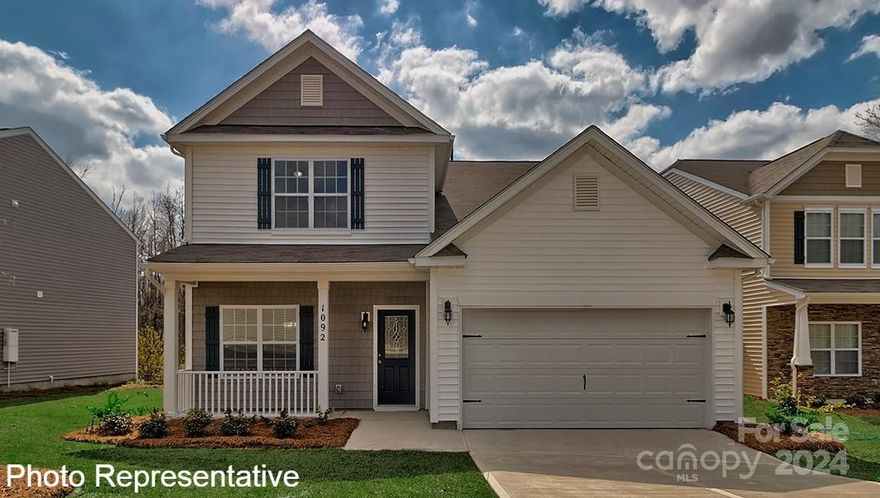 Our Winston model offers a main level primary bedroom downstairs with a 2nd primary suite and 2 additional bedrooms upstairs. 9' ceilings on the main floor, Revwood flooring throughout the main living areas, 36" cabinets in the kitchen w/ granite countertops and subway tile backsplash, over-sized island with plenty of space for bar stools. Upstairs features a loft and tons of storage with walk-in closets everywhere!