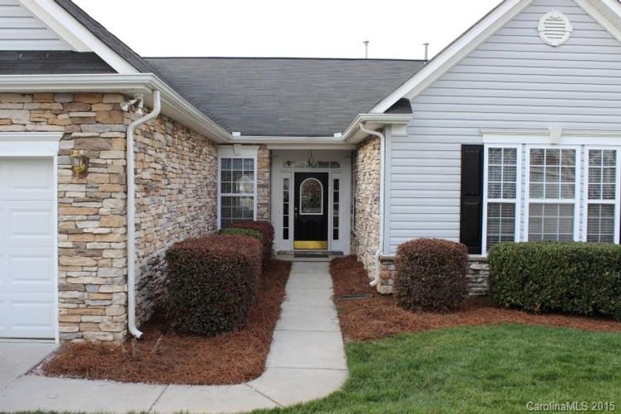 Mint Condition. Ceramic tile and carpeting.  Study has French doors, large family room with gas fireplace.
Kitchen with Bar Stools which convey, double oven,  Black appliances, Granite,  Large BR's,  Sunroom / activity room is light/sunny. Lg Master w/ jetted tub. 2 closets.  Garage extended 4 ft.,  Irrigation  syst. home warranty included, Fresh Paint throughout. Corner lot, 55+, 75gl HW htr. For All  Clubhouse activities & amenities, go to: fourseasonsgoldhill.org 'buyers section'