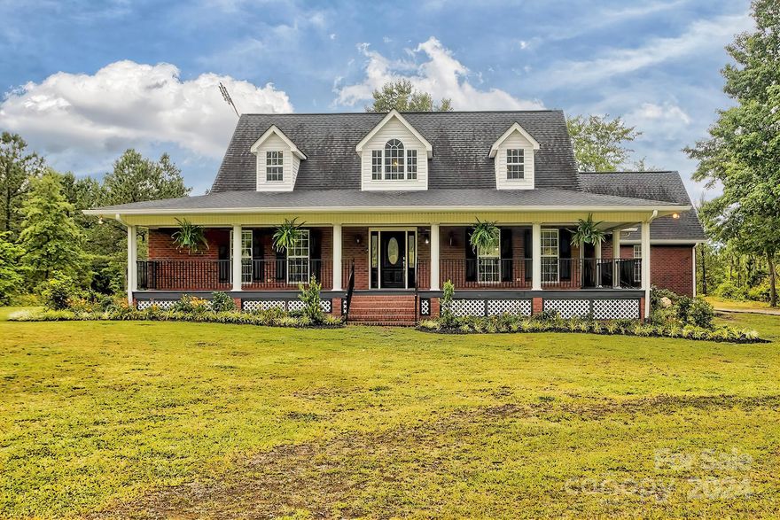 Welcome to 23504 Hwy 151 in the charming town of McBee.  Nestled on nearly 7 acres, this expansive home features five bedrooms and four bathrooms.  The main floor includes a master bedroom with a private bath and large walk-in closet, alongside a second bedroom with a walk in closet.  The spacious kitchen is a highlight, showcasing beautiful granite counter tops, ample cabinetry, and a central island.  Upstairs, you'll find two additional spacious bedrooms, a bathroom, and a full living area above garage.  Recent updates include fresh paint, new flooring in the FROG (Finished room above garage), new kitchen flooring and counter tops, and refreshed landscaping.  This home also offers a huge laundry/mud room for added convenience.  This is a must-see property!  Schedule your showing today! Wood shed does not convey with property