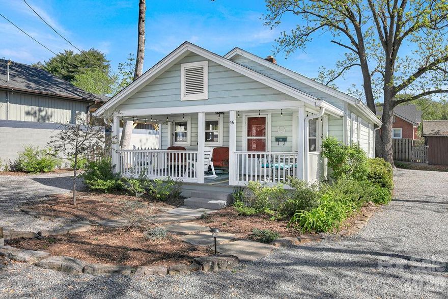 Here’s a rare opportunity to own an income-producing property right in downtown Brevard. Whether you’re looking for a personal getaway, short-term rental, or long-term investment, this one checks all the boxes. The home is zoned neighborhood mixed use, so you can use it as a VRBO. It was recently a long-term rental, so there is no STR records available.  This gorgeous 1-level cottage sits just about a block off Main Street. This makes it a short stroll to all of the conveniences of downtown Brevard, the Music Center, and the Lumberyard Arts District. Inside, you’ll find 2 bedrooms, 1 bath, an updated kitchen with gas stove, dining area, and a comfortable living space. It’s clean, simple, and move-in ready. Outside is where this property really stands out. You’ve got a large rocking chair front porch with room for dining, a private fenced yard for pets, a back patio for grilling and dining, and great outdoor living space. One level living at its best or an income producing property in downtown Brevard. This is a rare find!