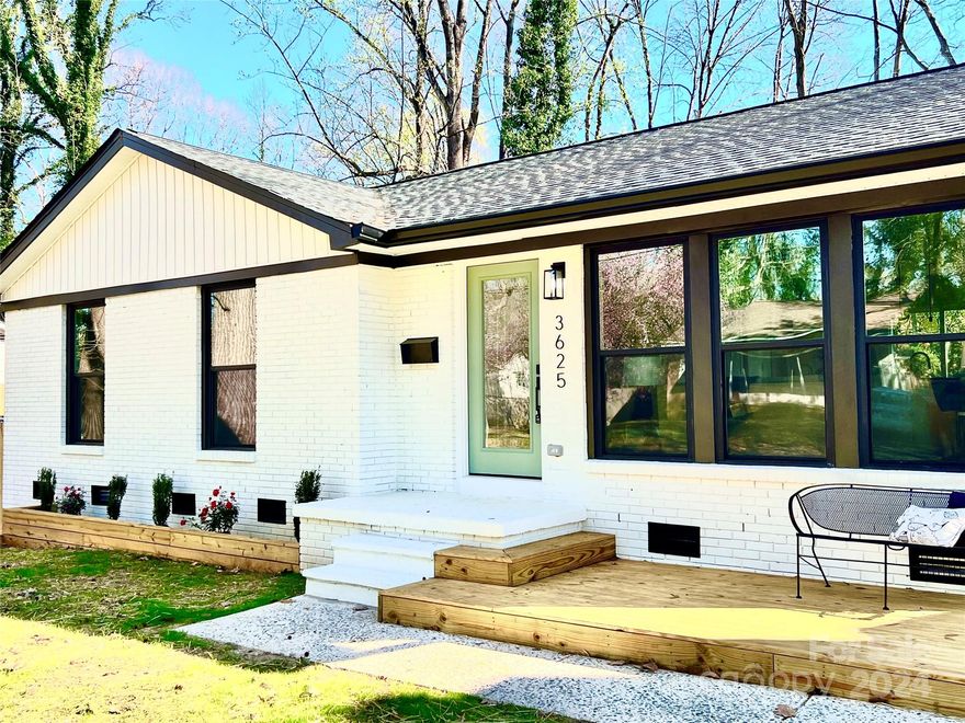 FULLY RENOVATED Stunning Ranch with location to match in the highly desirable Shannon Park neighborhood. Minutes from Uptown and University areas, enter into an inviting open floor plan, thoughtfully designed with entertaining in mind.  Oversized kitchen island with quartz counters and overhang for ample seating, new designer lighting and finishes, new stainless steel refrigerator, dishwasher, oven, microwave and hood range, all new kitchen cabinetry, walk-in pantry, washer/dryer closet with storage, new designer hard floors throughout, sliding glass doors offering full view from open space of home to a beautiful new deck and oversized fully fenced back, level back yard.  This home features three beds and two fully tiled baths including primary bath with oversized shower and luxury finishes. New roof, New HVAC, new charming front decked porch, and so much to love!  Welcome home!