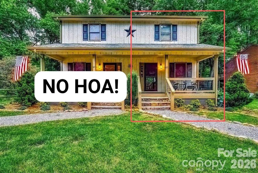 NO HOA!!! Short Term Rental Investors Dream!

Tucked into the heart of Maggie Valley, this inviting 2-bedroom, 1.5-bath townhome offers a quiet escape with everyday convenience close by. Built in 1984 and set on an easy-care 0.09-acre lot, the property backs up to a gentle creek that brings a calming, natural setting right to your doorstep.

Inside, the home feels comfortable and welcoming, ideal for full-time living or a simple mountain getaway. Whether you’re unwinding to the sound of the water or heading out to enjoy nearby shops, dining, and outdoor activities, this location makes it easy to do both.

A low-maintenance property with a peaceful backdrop, ready for you to settle in and enjoy.