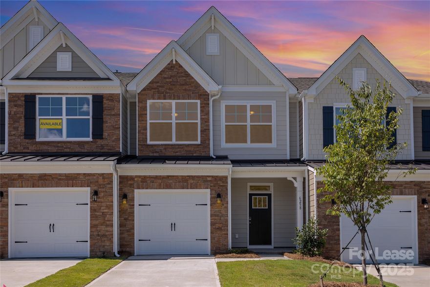 *Special Offer: Sign a 12-month lease starting by 11/1 or sooner and get $500 off your first month's rent*

This Brand-New 2-Story End Unit Townhome in the sought-after Harrisburg Village Community is Available Now! Offering 1,817 sq. ft. of well-planned living space, 3 spacious bedrooms and 2.5 bathrooms. 

Highlights include a welcoming front porch, a backyard with a patio, and a 1-car front-entry garage.

The main level includes a comfortable living room, a kitchen with a breakfast and dining area flow seamlessly to the backyard, and a half bathroom. Upstairs includes a versatile loft, a generous primary suite with a walk-in closet and private bath, two additional bedrooms, a full bath, and a dedicated laundry room.

The kitchen is outfitted with stainless steel appliances, granite countertops, a gas range, a tile backsplash, white cabinetry, large island and a pantry.

Community amenities include a cabana, dog park, swimming pool, and playground. Ideally located near I-485 and Hwy 49, with quick access to the University area, shops, and restaurants.

HOA fees and Lawn maintenance are covered by the owner, and refrigerator, washer, and dryer are included at no extra cost. Tenants are responsible for Water, Gas and electricity.

A maximum of two pets is allowed. The pet rent is $25 per month per pet.

All tenants 18 and older are required to complete a credit check, background check, provide proof of funds, and pay a non-refundable application fee. A minimum 1-year lease is required no short-term rentals or subleasing permitted. If the credit score is above 650, a security deposit equal to one month's rent will be required; if the score falls between 600 650, a deposit of up to two months' rent may be required.