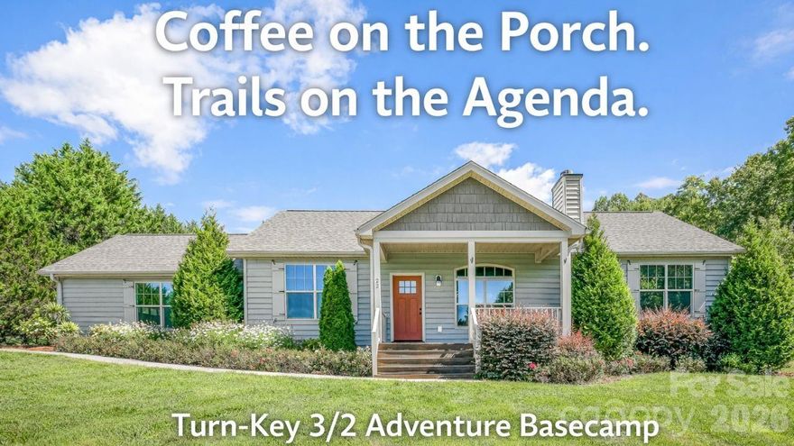 Coffee on the porch. Tires on the trail. Life in balance. Step into a lifestyle that just works. This turn-key 3/2 on a premier corner lot is your high-adventure sanctuary. Imagine your morning coffee on the porch as you wave to neighbors, followed by a quiet afternoon in the fenced backyard or a project in the side-entry garage—the ultimate flex space for your gear, gym, or studio. Inside, the functional flow is anchored by solid oak hardwoods, a warm
fireplace, and a kitchen featuring a massive 7-foot granite bar made for hosting.  You are perfectly positioned in the "10-minute sweet spot": exactly 10 minutes to I-26 convenience and 10 minutes to the legendary Black Mountain single-track and celebrated breweries like Sierra Nevada and Bold Rock. Stop dreaming about the mountains and
start living among them. Come See Me!!