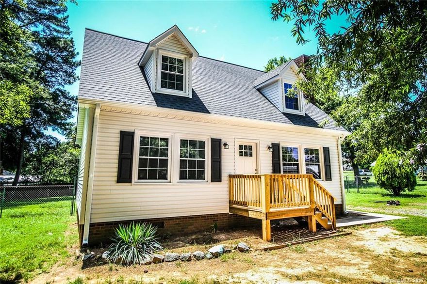 Cute country cape cod home! Completely renovated and ready to move in. New HVAC. New kitchen cabinets and appliances. New paint and flooring. Private fenced yard. Lot and workshop/garage next door also for sale; please inquire.