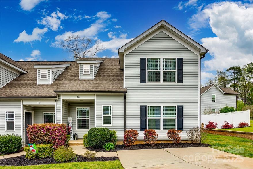 Charming Townhome in Prime Fort Mill Location! Beautifully maintained 3-beds, 2-baths townhome offering both comfort & convenience! Featuring fresh paint, elegant trim package, 8 ft ceilings, walk-in pantry, stainless steel appliances, granite countertops & an open layout! Perfect for modern living. The primary suite is on main level & boasts of a newly added walk-in shower with dual sinks, granite counters; providing a spa-like retreat! Step outside to enjoy the enlarged back patio with elegant travertine tile, all within the privacy of a newly installed vinyl private fence! HOA covers lawn maintenance, you'll have more time to enjoy everything this prime Fort Mill location has to offer—just minutes from shopping, dining, and I-77, making commuting a breeze! Don't miss this move-in-ready gem—schedule your showing today!