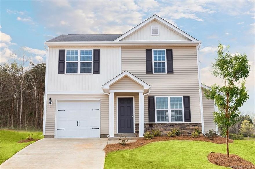 Amazing 3 bedroom home with a spacious garage. Floor plan is open and spacious at a price you should be excited about! The living room opens to the kitchen - which has modern cabinets, granite counter tops & Whirlpool Appliance. Master bedroom has his & her closets, vaulted ceilings & a garden tub. Nice sized additional bedrooms. Stop looking for that needle in a haystack. This home has it all in a community with multiple parks, a wonderfully landscaped entrance & a community pool.