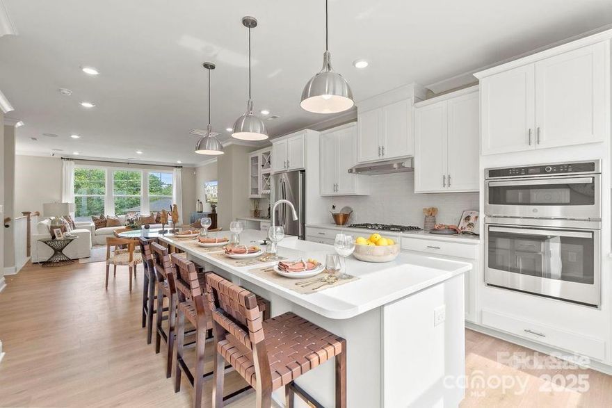 BRAND-NEW Construction 3-story townhome in Senata at Research Park is where style meets comfort! First floor features a cozy bonus room with a full bath, with convenient access to a 2-car garage. Second level welcomes you with an airy open-concept living space. The gathering room, breakfast area, and gourmet kitchen flow effortlessly together, creating a perfect environment for living & entertaining. Step out onto the outdoor deck to unwind. The gathering room is inviting with its electric fireplace & large windows. The third-floor features three bedrooms, including a luxurious owner’s suite. The owner's suite features a tray ceiling and a large walk-in closet, while the attached bathroom offers a dual sink vanity and a spa-like shower. This level also includes a practical laundry room and a secondary bathroom. RENT INCLUDES Lawn maintenance & HOA Fee. No Pets, min 1 yr lease, ready to move-in Feb 15. Furnished photos are for REPRESENTATIVE PURPOSES ONLY, the home is currently empty.