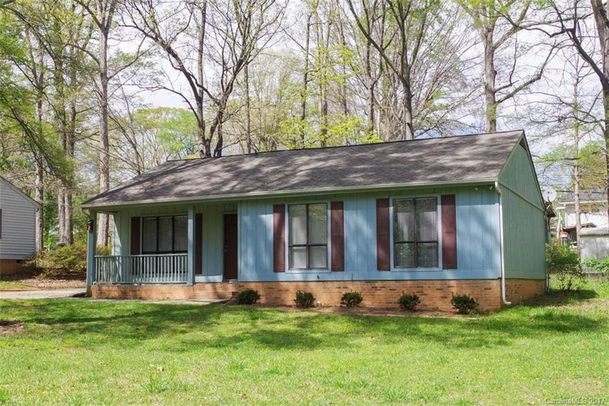 Adorable ranch home with fenced in backyard and cozy front porch. Large flat lot.  Beautiful hardwood trees. Nestled in the heart of the Fairfield Park community.  Family area open to dining and kitchen. New neutral carpet throughout home 2017.  Entire interior freshly painted 2017. Brand new windows 2017.  Updated fixtures and lighting. Storage shed included. Refrigerator included.  Roof 2008. HVAC 2003. Home is sold "AS IS" with no known problems. Multiple offer situation.  Deadline 5pm 4/15.
