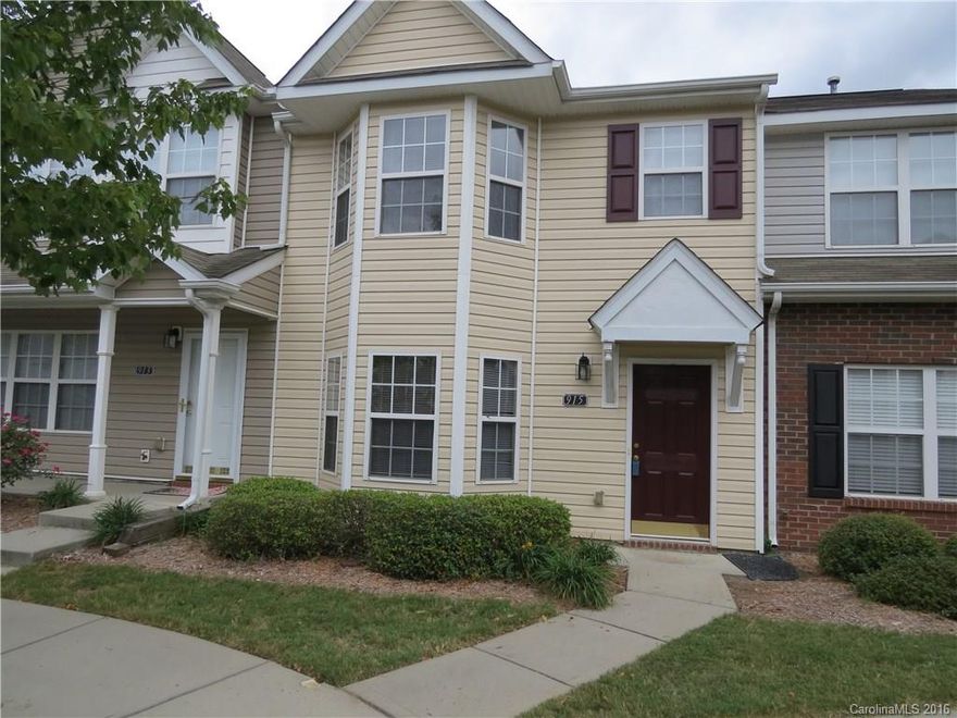 Townhome in Cole Creek Complex with New Flooring. Gated Community With Pool. Convenient to I-77 and Carolwinds.  Upstairs Bedrooms With Own Bathrooms.  Washer/Dryer Included. Available 10/4/16