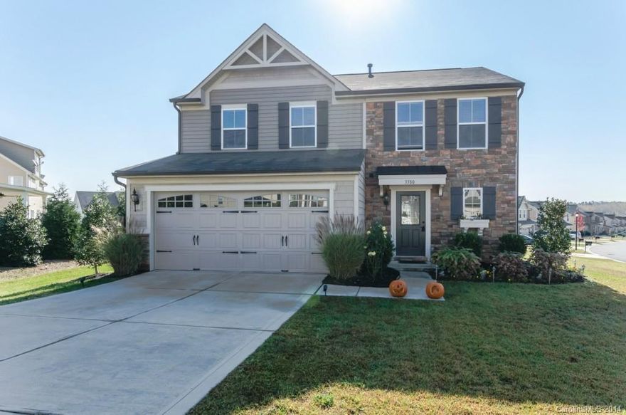 MUST SEE.  Beautiful move in ready 3 bedroom, 2.5 half bathroom home in desirable, The Farm at Riverpoint.  Corner lot with beautiful landscaping.  Cabarrus County schools!  Bring your buyers, this one won't last long!