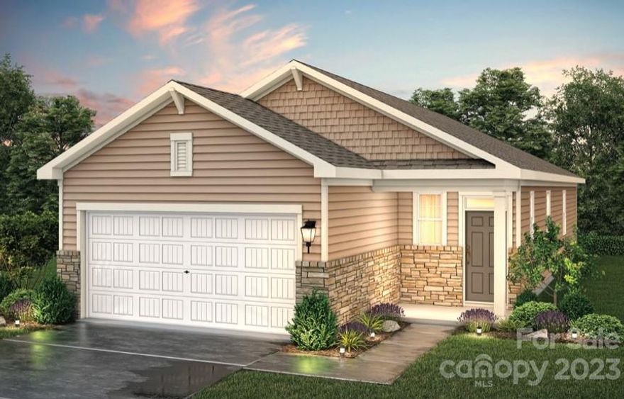 Discover the Balsam at Asbury Ridge, a beautifully crafted one and a half home. The open-concept great room seamlessly connects the living room, dining area, and kitchen boasting a functional island and dedicated pantry. For privacy, the owner’s suite is separated from the other bedrooms by its spacious walk-in closet and on-suite bathroom complete with a dual-sink vanity. Additional highlights include a full laundry room, a convenient 2-bay garage, and a patio perfect for relaxation. Exterior of home is 4 sides fiber cement board with brick or stone accent.