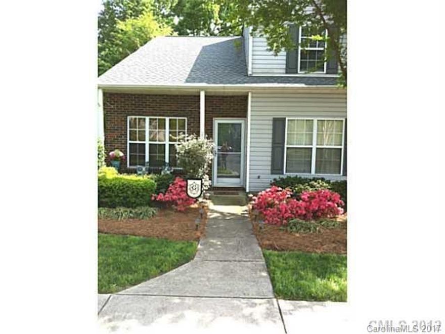 End unit with fenced and paved private backyard. Master on main. Walk to the pool. HOA includes water and sewer. Needs carpet and some paint so seller offering $2000 decorating allowance with acceptable offer