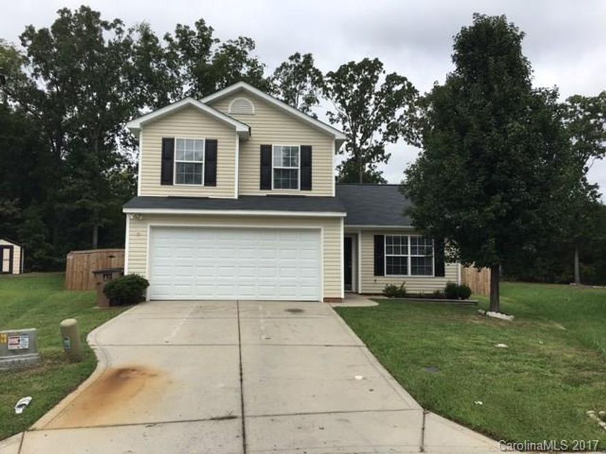 Nice 2 story home in a private cul-de-sac lot. Very private rear yard ever without the new 6 foot privacy fence. Large kitchen with breakfast room, vaulted ceilings, hardwood floors, stainless steel appliances, the walking trails in your cul-de-sac lead to the neighborhood pool and playground, Nice convenient shopping, dinning, movie theater etc