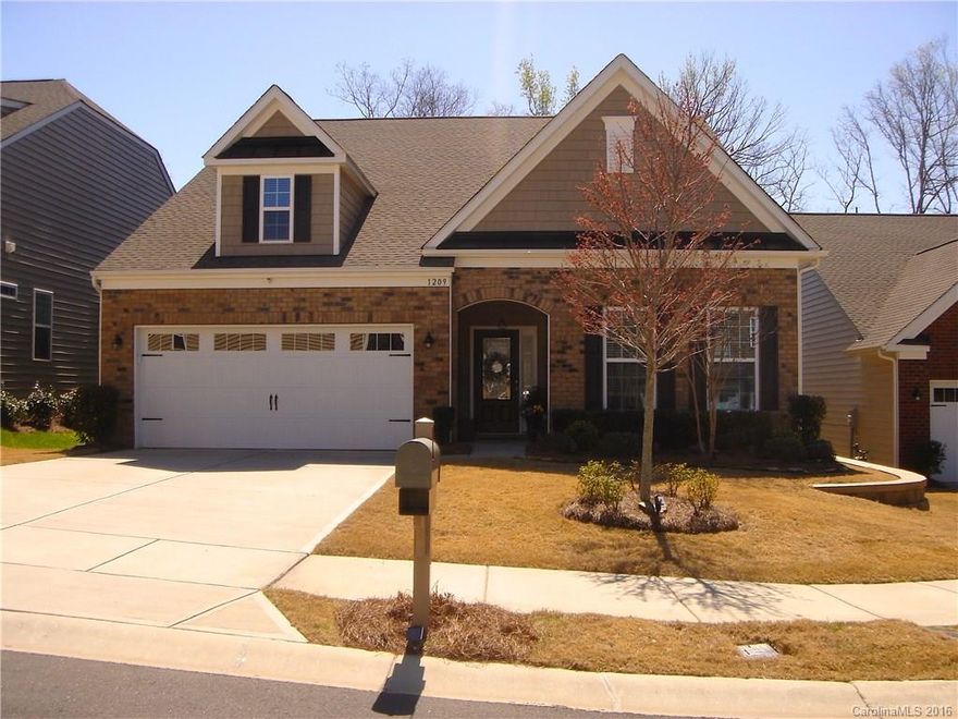 Gorgeous maintenance free 4 beds/3 bath home on quiet cut-de-sac located in the beautiful sought after Lawson community in Waxhaw, built in 2012, gleaming hardwoods, 9' ceilings/crown molding, large master has retreat area, kitchen has gorgeous granite countertops, stainless appliances, super sized island for family or large gatherings, brick front, extended great room w/theater sound system, w/guest quarters upstairs, outdoor brick paver patio w/firepit, this home is a MUST see, priced perfect!