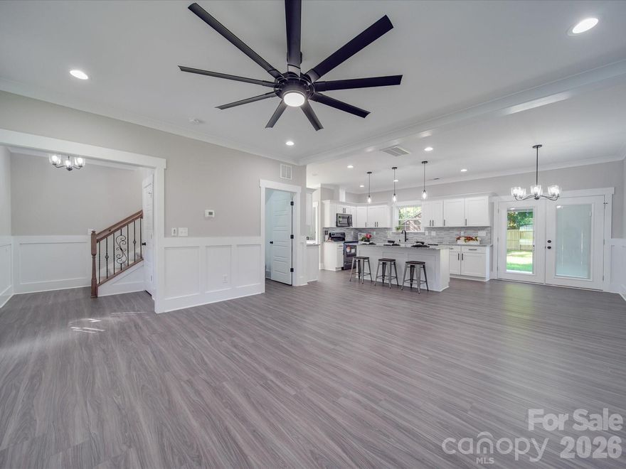 This stunning new all-brick construction home a short distance from everything features 3 bedrooms and 2.5 bathrooms, including a spacious primary suite complete with a private ensuite bath and custom walk-in closet.
Abundant natural light fills the home thanks to the numerous windows throughout. Thoughtful upgrades can be found at every turn, including detailed trim work throughout and beautiful wood cabinetry that adds warmth and character.  Yard will be fenced.  This beautifully finished home places you just steps from parks, shopping and dining. 1.2 miles from Camp NorthEnd, 4 Miles from BOA Stadium, 4 miles to SouthEnd and Charlotte Rail Trail,  4 miles to Uptown Charlotte, minutes from Optimist Hall, and a short drive to Southpark Mall shopping and dining.  Photos/virtual staging are from a previous similar build. Professional photos are coming soon, pending power for CO.