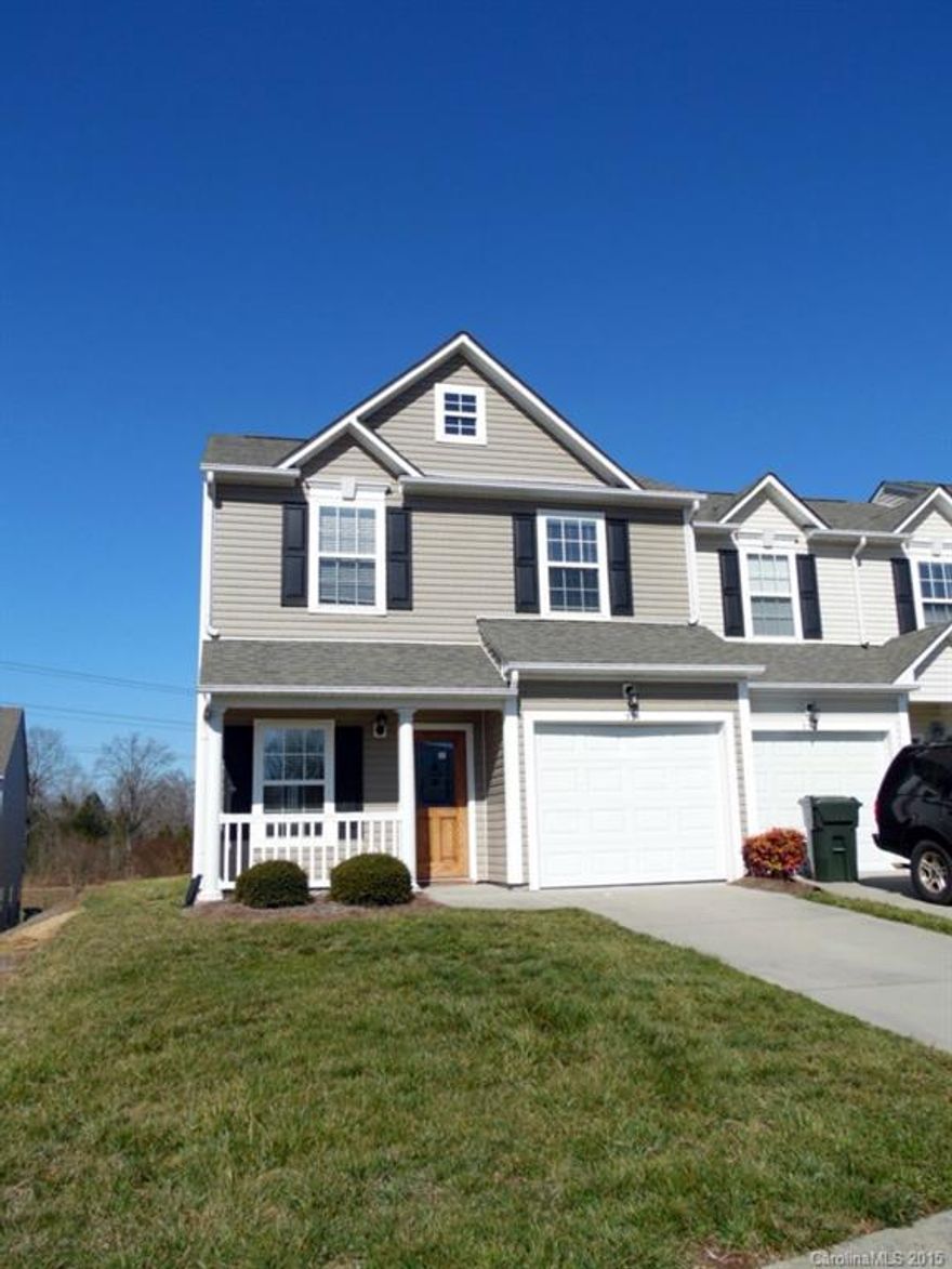 Spacious end unit townhome directly across from community pool, playground & clubhouse! Hardwoods in living, vaulted master with walk in closet, open kitchen, patio & attached garage. Easy access to schools, shopping, dining, interstate & hospital! Strongly encouraged that offers include proof of funds/pre-approval & is required for seller's final acceptance.