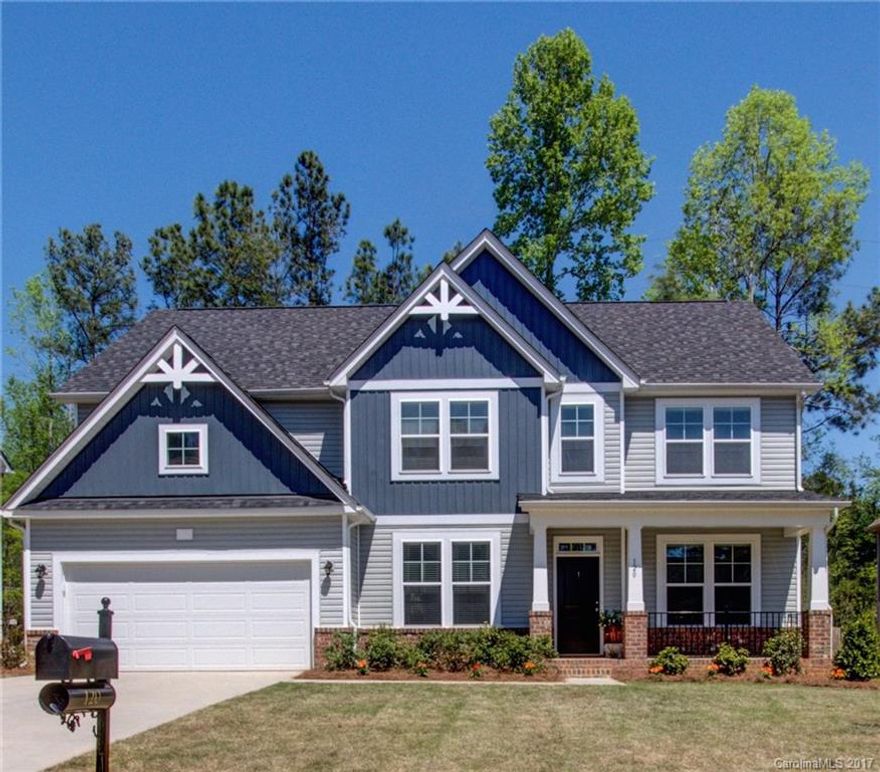 LOCATION, LOCATION, LOCATION !! Stunning LIKE NEW home in the heart of Lake Wylie with list of upgrades; A very energy efficient home with 2X6 exterior walls and ecoSelect Certification; Master, 3 BRs, Media (or play) room and laundry on upper level, and a guest room on main, next to a full bath; Great open floor plan and gorgeous coffered ceiling in dining room; Private fenced in yard in a family friendly subdivision of only 66 homes.