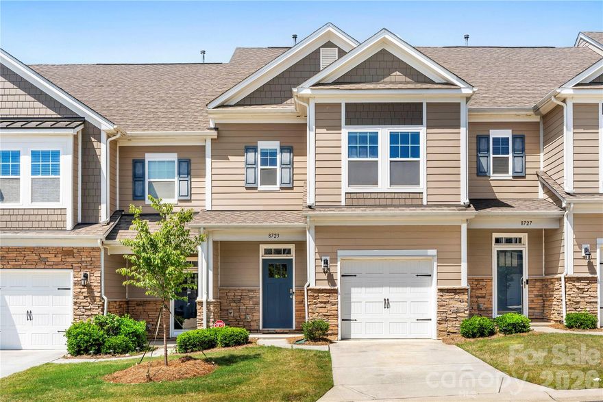 Welcome home to this beautifully maintained, original-owner 3-bedroom, 2.5-bath townhome in The Woods at Davis Lake! Completed in 2020, this home features a bright open floor plan with a spacious living area, dining space, and a modern kitchen complete with a large island, gas range, and pantry—perfect for everyday living and entertaining. Upstairs, the primary suite offers a relaxing retreat with a walk-in closet and en-suite bath featuring dual sinks, along with two additional bedrooms and convenient upper-level laundry. Enjoy outdoor living on the patio overlooking a private, wooded backdrop—providing extra privacy and a peaceful setting. Additional features include attic storage and a built-in pest control system. Ideally located within walking distance to shopping, restaurants, nearby trails, and the community playground, this home offers the perfect blend of comfort and convenience. HOA includes lawn maintenance for easy living!