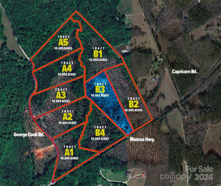 Seize the opportunity to build your dream estate on this expansive 10-acre parcel, perfectly positioned just 15 minutes from the charming heart of Waxhaw, North Carolina. With no HOA, enjoy the freedom to design your space as you envision it. Experience the tranquility and privacy of rural living while remaining within close reach of a host of modern conveniences and amenities.
