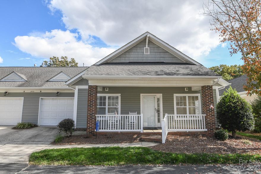 Welcome to Maintenance Free Living in the 55+ Community of Village of Woodridge. Upon entering the home, you will be greeted with the living room/den, Primary Bedroom closet space & private BA w/walkin shower. Additional BR & full BA. The kitchen has plenty of cabinet & counter space, a breakfast bar with dining/breakfast area as well as a 2nd living room/den. Prefinished Hardwood floors for easy clean up and mobility.  HOA includes Exterior maintenance, Landscaping, pest control & basic cable. Capital contribution for HOA is 3 times the monthly HOA due from buyer. 1 car garage and only 2 doors down from the community center so you have the convenience to walk if you’d like to.