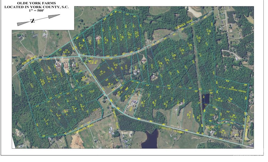 Olde York Farms Lot 44 is 6.43+/- acres. Enjoy country living. Build your dream home with your Builder. HOA has an initial contribution of 300 and then 52.52 per acre per year. Livestock welcome with some restrictions. Olde York Farms is located just south of Charlotte NC in the countryside along highway 49 in Historic York, SC. The land once a 400 acre farm is now lined by black equestrian style fencing and marked by giant fieldstone monuments. Divided into plantation sized homesites that are now available to fit your building needs. Restricted homesite. Home plans must be approved. A short drive down highway 49 from Lake Wylie. Lot will need a PERC test. Please refer to the SC DHEC site for information regarding steps. Lot will need a survey to separate it from the large parcel. Pond on the lot. Pond is shared. There is an easement on this property for power lines see survey . Lot is back on the market because the Buyer went missing the day of closing. Backup offer has been accepted