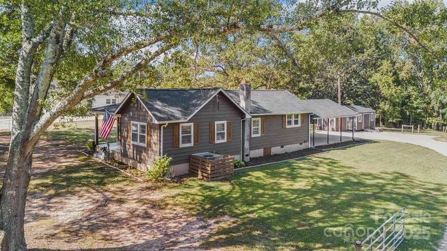 This thoughtfully remodeled farmhouse retreat combines modern updates with the charm of country living. Set on 16 picturesque acres, it offers space to homestead, hunt, or simply soak in the peace and quiet.
The property features pear, pecan, persimmon, and fig trees - perfect for those who love fresh, homegrown produce. The cozy farmhouse includes an open kitchen and living area, two bedrooms, and one bath. Roof replaced in 2024. Outbuildings abound: a spacious barn plus three sheds with electricity. One shed has been fully transformed into a versatile office with built-in desk, heating/air, and a framed-out room for a future bathroom. At the rear of the property, a quiet woodland trail gives way to a lovely open meadow.  This is more than a home - it’s a country retreat where every detail blends timeless charm with modern comfort.  **Please note- taxes reflected on Zillow are incorrect and do not reflect the seller's primary residence rates; accurate tax bill is attached in MLS*** The 2024 owner-occupied tax rate was $1708.63 (parcel 59-00-02-027) and $21.17  (parcel 59-00-02-040).