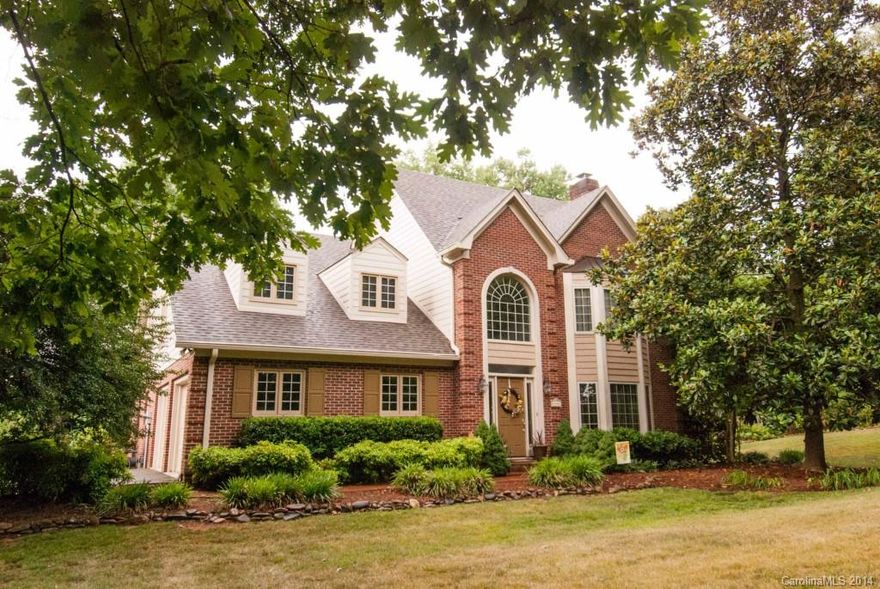 Beautiful two-story home on private corner lot with extensive landscaping. Inside features include a spacious living room with fireplace, master on the main, and a sunny kitchen and breakfast room that lead to the deck.  Upstairs features three additional b/r plus a huge bonus room with bar/sink, plus two additional bathrooms.  Recent improvements include new roof and one new HVAC unit in 2012.  Low HOA dues. Optional membership to Lake Hickory/Catawba Springs Country Club for additional fees!