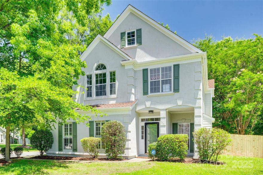 Welcome home to this newly upgraded home in the Robyn's Glen Neighborhood of Charlotte!  This 1600 square foot beauty offers three bedrooms and two and a half bathrooms on the second floor, a large two story living area with plantation shutters on windows.  Featured upgrades include: new granite countertops and sinks in kitchen and upstairs full bathrooms, new vanity in downstairs half bath, new lighting fixtures inside and out, new flooring in the kitchen and bathrooms, new stove, new microwave, new faucets and hardware!  Fresh Paint INSIDE and OUT! Large fenced in back yard with deck.  Buyer to confirm school assignment.