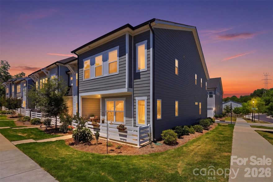 Rare opportunity to own this stunning end-unit 4-bedroom, 2-story townhome just walking distance to the heart of LOSO. Thoughtfully upgraded throughout, this home features enhanced flooring, elegant oak stairs, custom blinds, and a functional drop zone area. The gourmet kitchen is designed to impress with upgraded cabinetry, beverage fridge, walk-in pantry, farmhouse sink, smart double wall oven, and 5-burner gas cooktop.
The spacious primary suite is filled with natural light from multiple windows and high trey ceilings. Primary bath offers separate vanities, upgraded shower tile, a large walk-in closet with direct access to the laundry room for added convenience. Oversized 2 car garage with rear access. Open concept living combined with designer finishes and an unbeatable location make this home one you can't afford to miss.